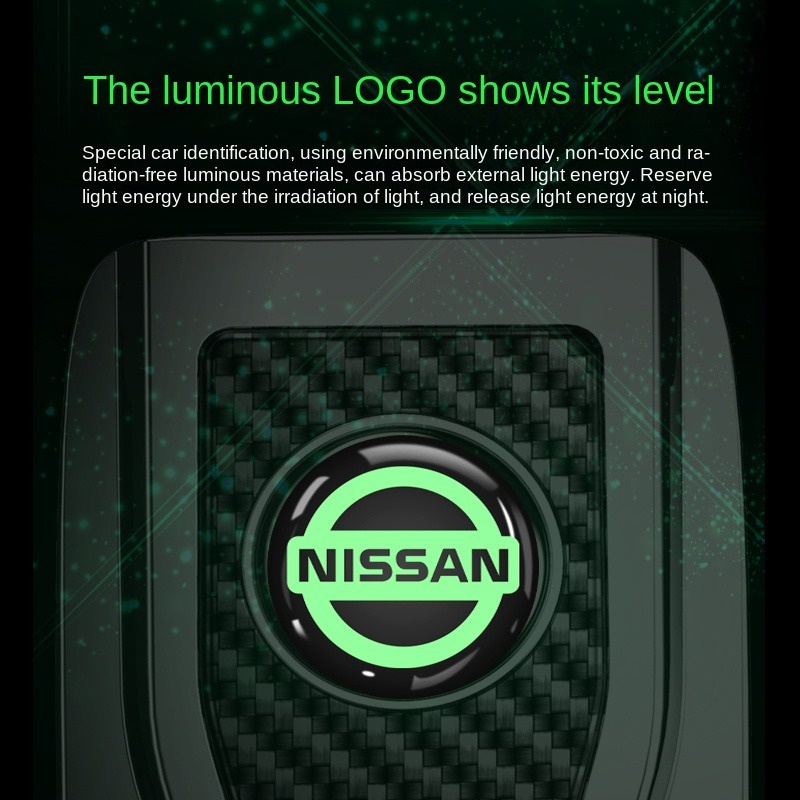 NISSAN Car Real Carbon Fiber Seat Belt Buckle Joint Pattern Interior