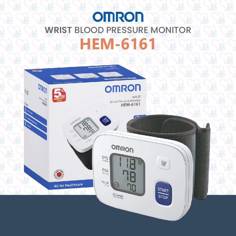 *SG Official Dealer* Omron Wrist Blood Pressure Monitor HEM6161 (5