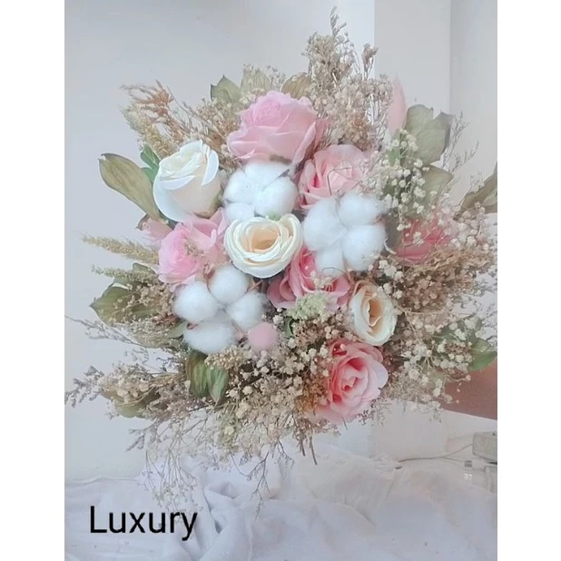 Premium wedding bouquet- Buket pernikahan-buket pengantin - Gambar 4