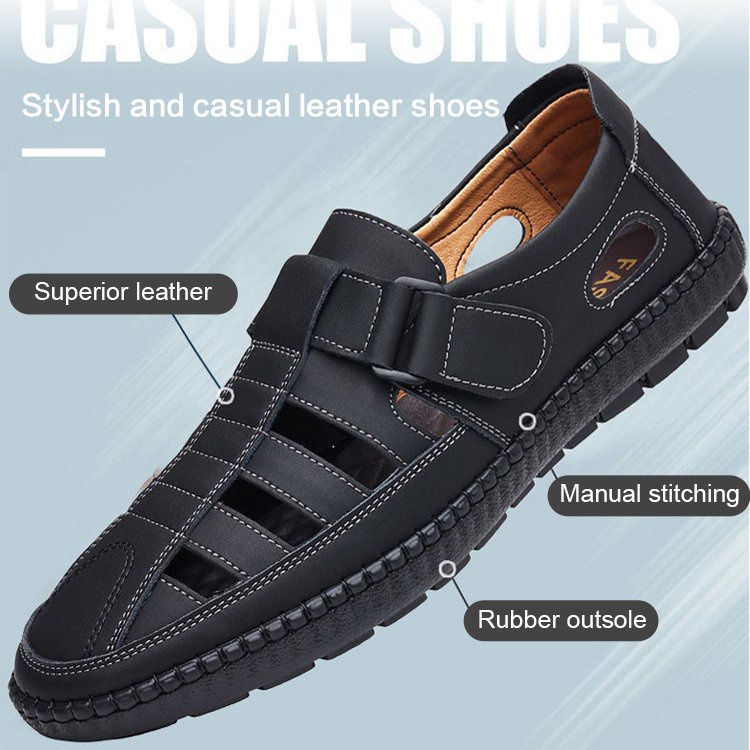 Mens formal leather sandals sale