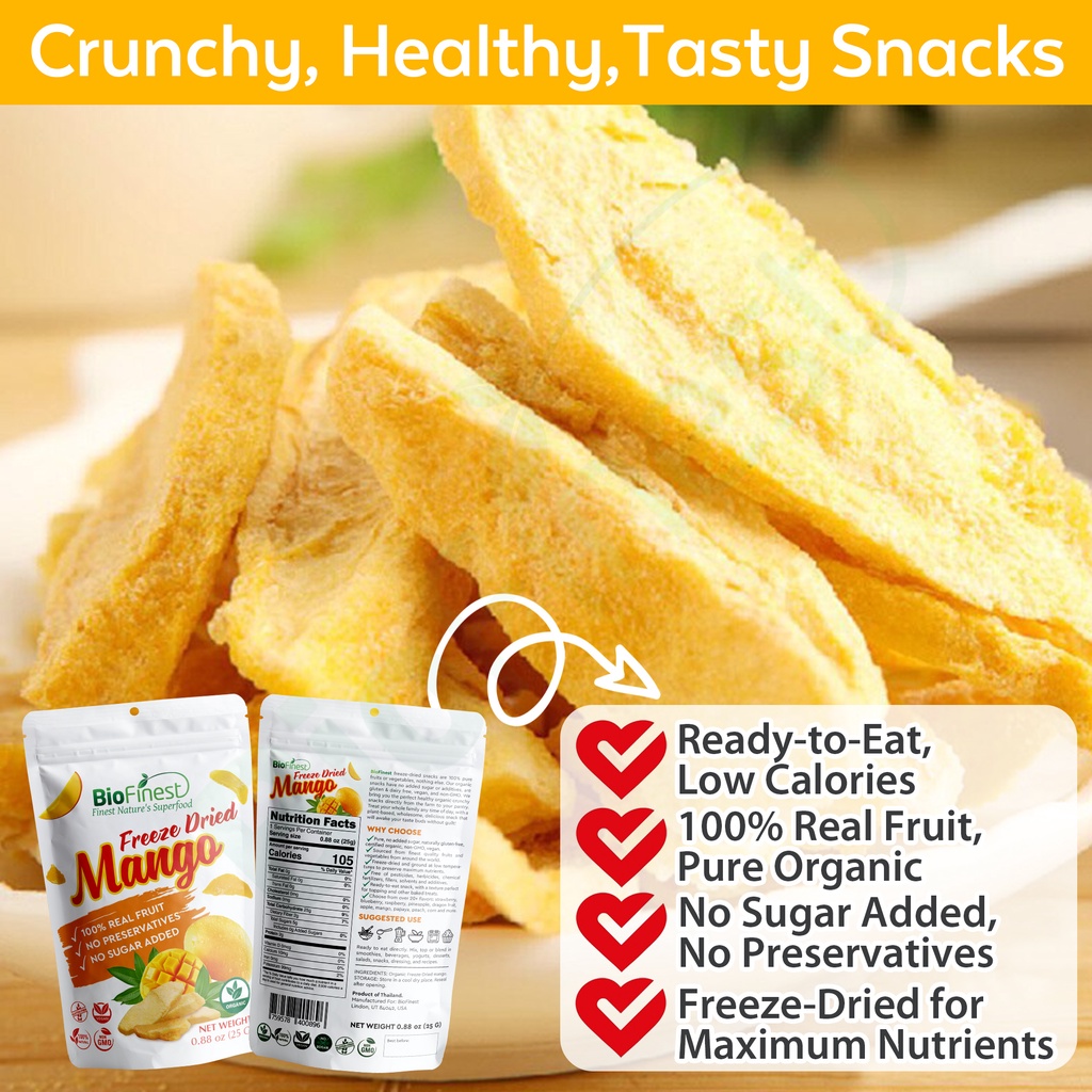 Organic Freeze Dried Superfood Snack - Apple Strawberry Blueberry Peach ...