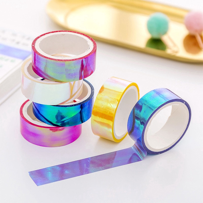 jianwu 1pc 60mm kawaii laser pet tape cute flower journal tape