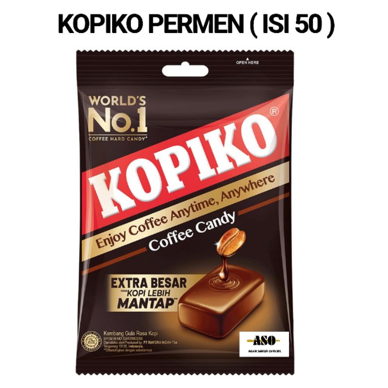 PERMEN KOPIKO kopi COFFEE CANDY - 175gr (isi 50) EXTRA BESAR PROMO !!! - Gambar 4