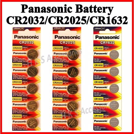 [SG Seller] Panasonic Battery CR2032 CR2025 CR1632 CR1620 CR2016 Button