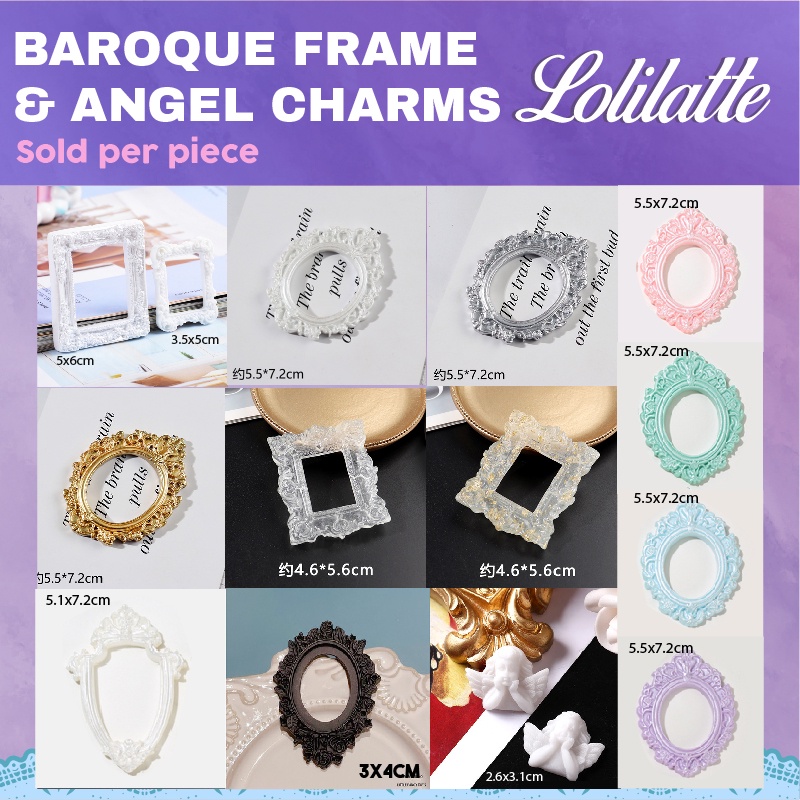 Kawaii cute charms Decoden Rainbow colorful picture frame simulation