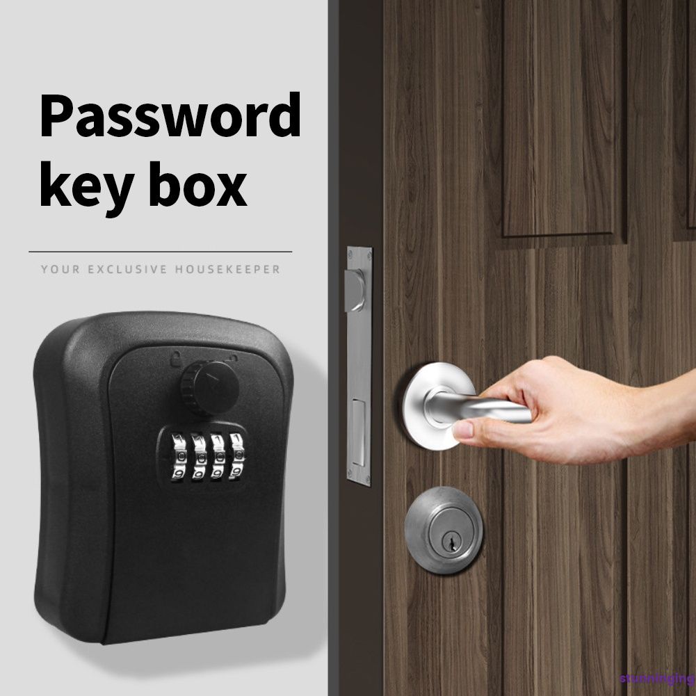  Wall Mount Key Storage Box 4 Digit Combination Key Safe Box Security Code Lock home Key Locker 