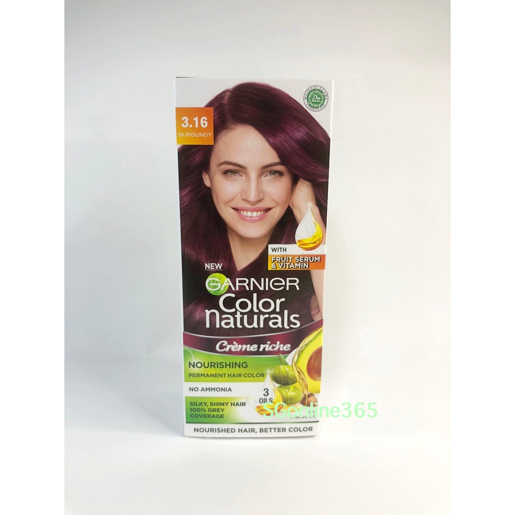 **Garnier Color Naturals Cream Permanent Hair Color**(Halal) Shopee
