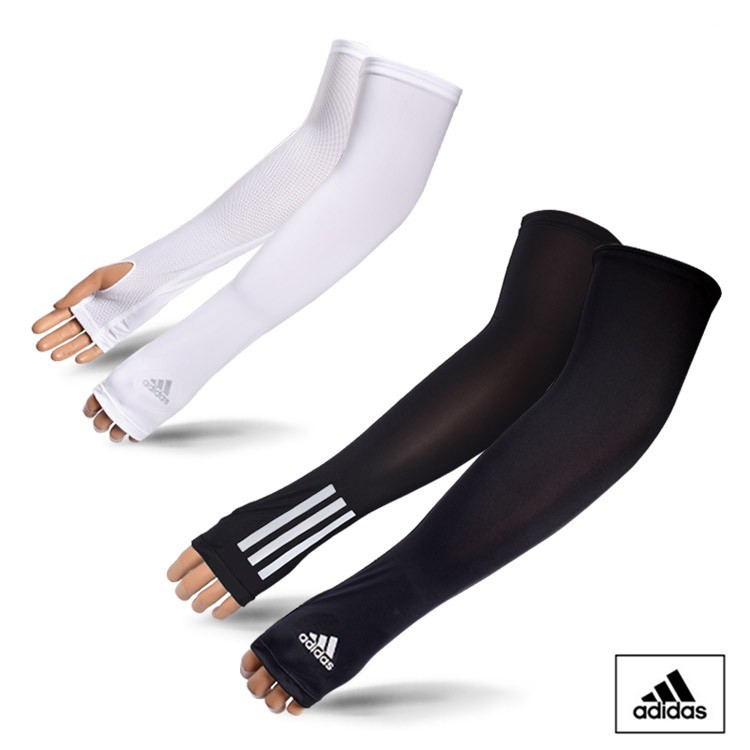 Original Cooling Arm Sleeves UV Protection golf arm sleeve arm band  (White/Black)