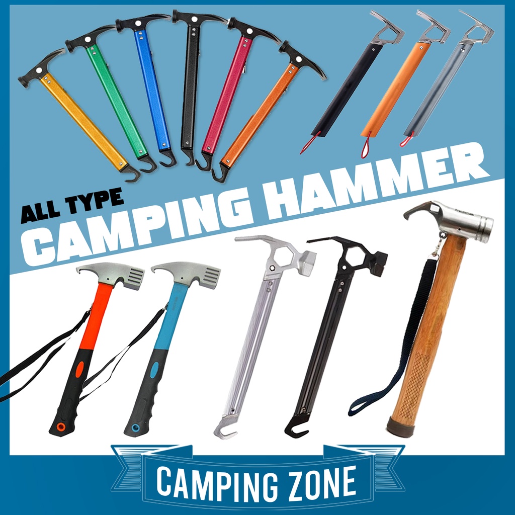 Multifunction Camping Hammer Camping Peg Hammer Tent Hammer Tukul