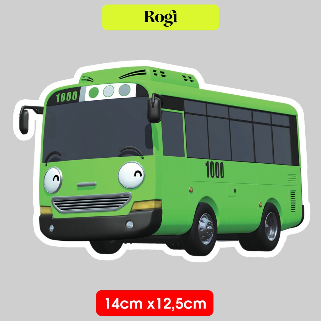 HIJAU Tayo The Little Bus Green Bus Rogi Sticker The Little Bus Sticker ...