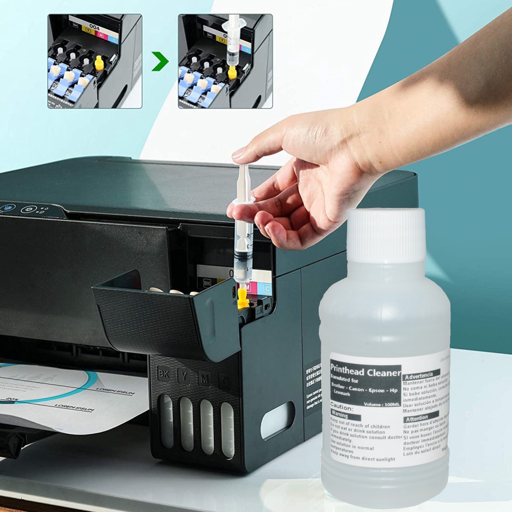 Printer Print Head Cleaning Fluid For Epson 003 Ecotank Printer L3110 L3116 L3210 L3250 3924