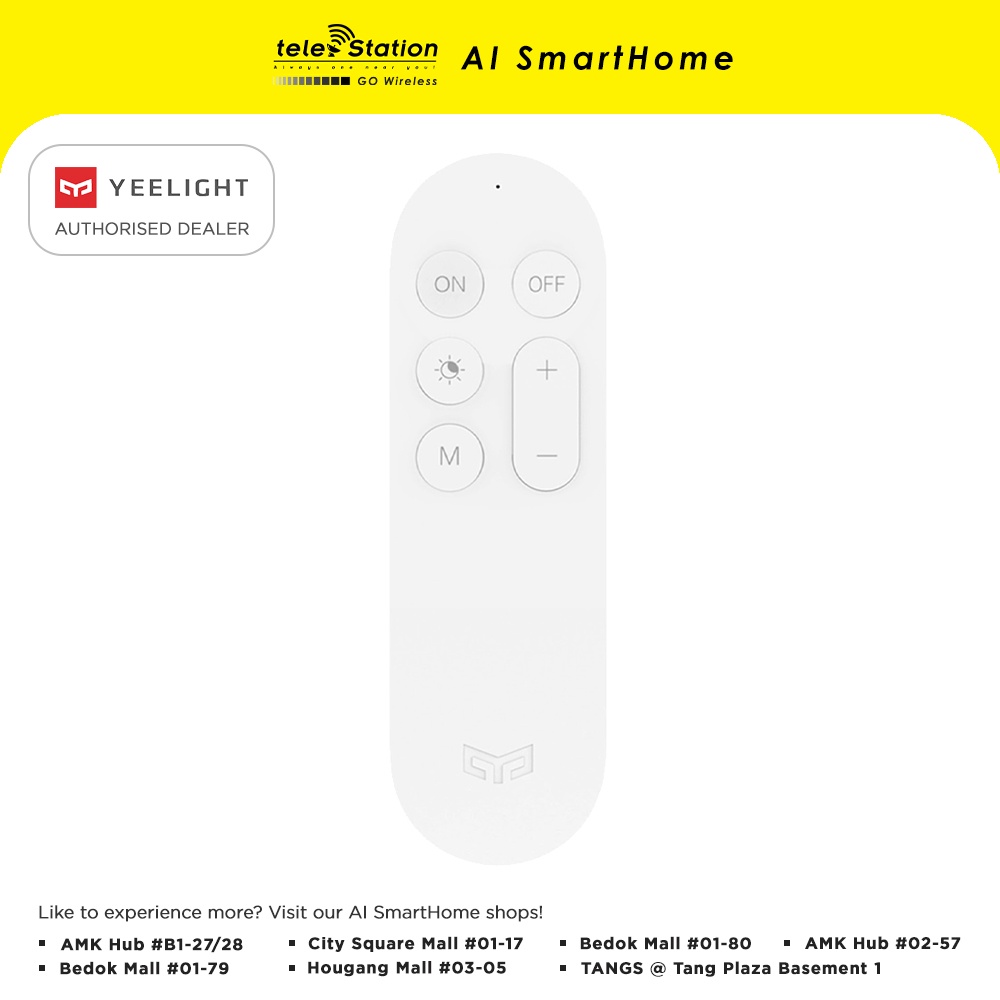 Yeelight Remote Control (1 Year + 6 Months* Local Warranty) | Shopee ...