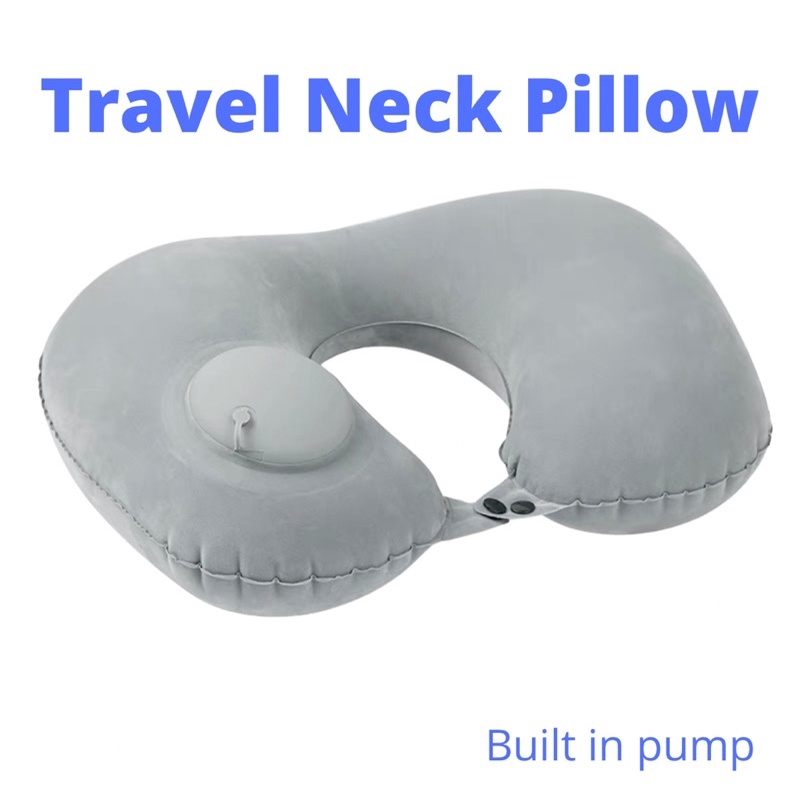 SG Stock Travel Pillows Airplanes Inflatable Light Portable Neck Pillow
