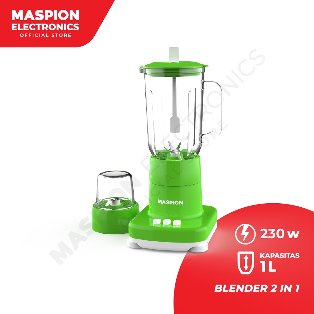 Maspion Pelumat Blender with Dry Miller 1 Liter MT-1272 GL - Gambar 2