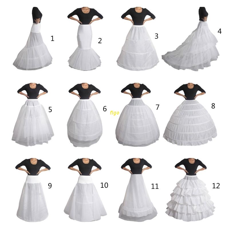 flgo Petticoat Crinoline Slips Wedding Accessories Hoop Skirt 50s ...