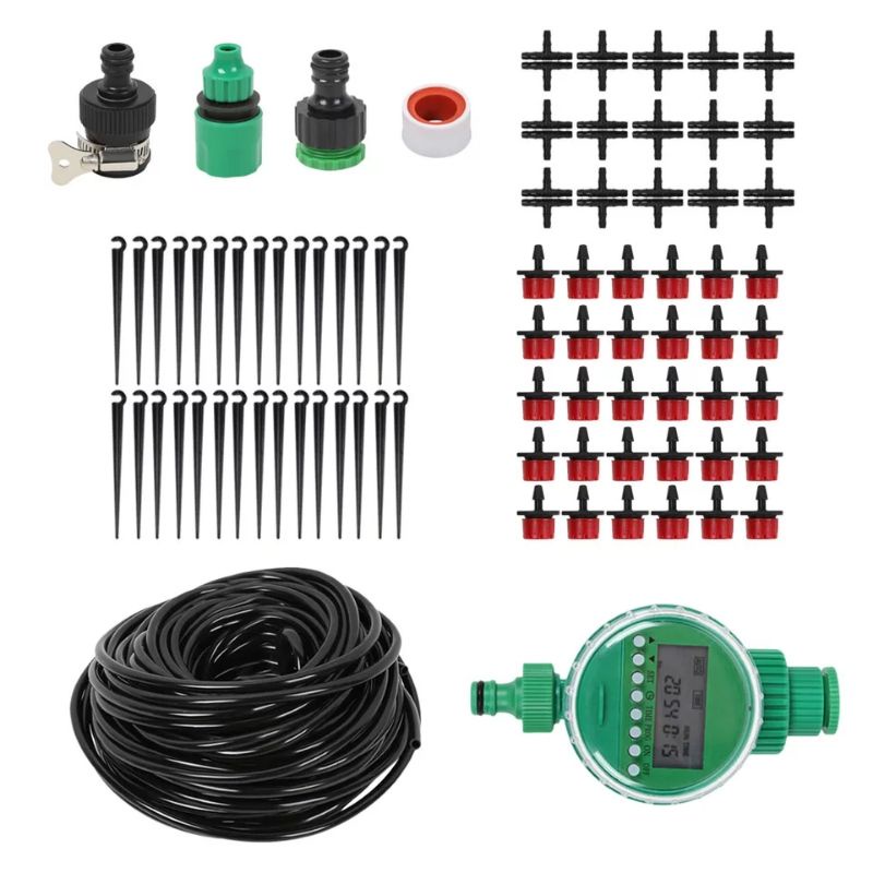25M DIY Drip Irrigation Kit With Timer | Shopee Singapore