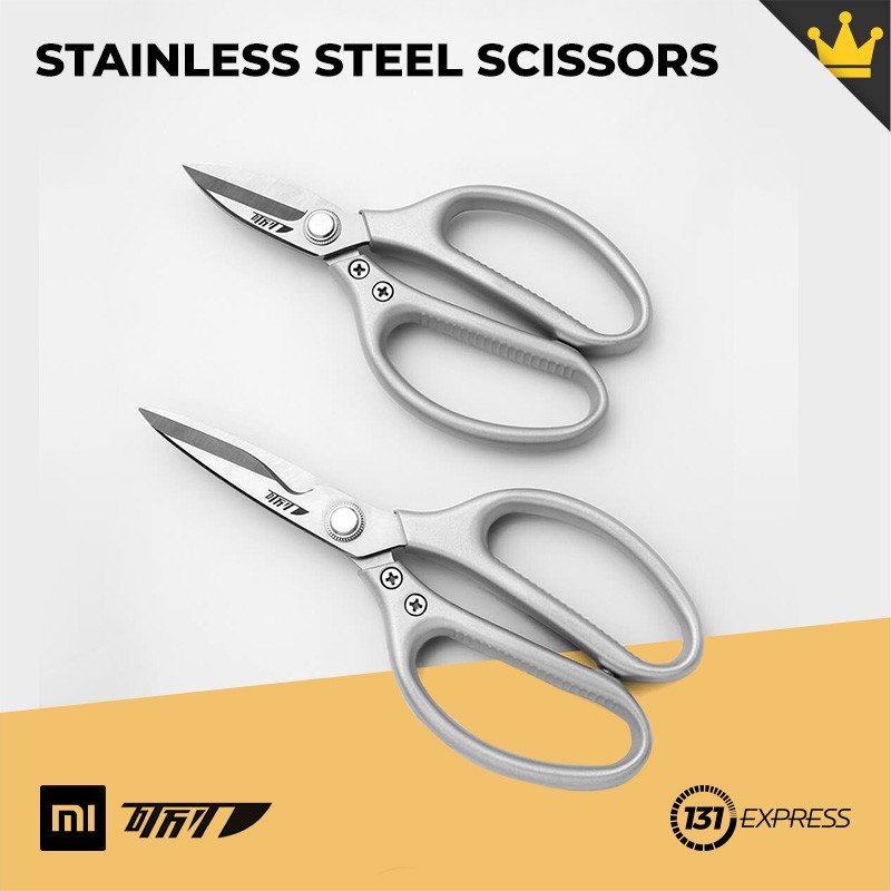 Deli 170mm Teflon Scissors Anti Stick Anti Rust Office Home