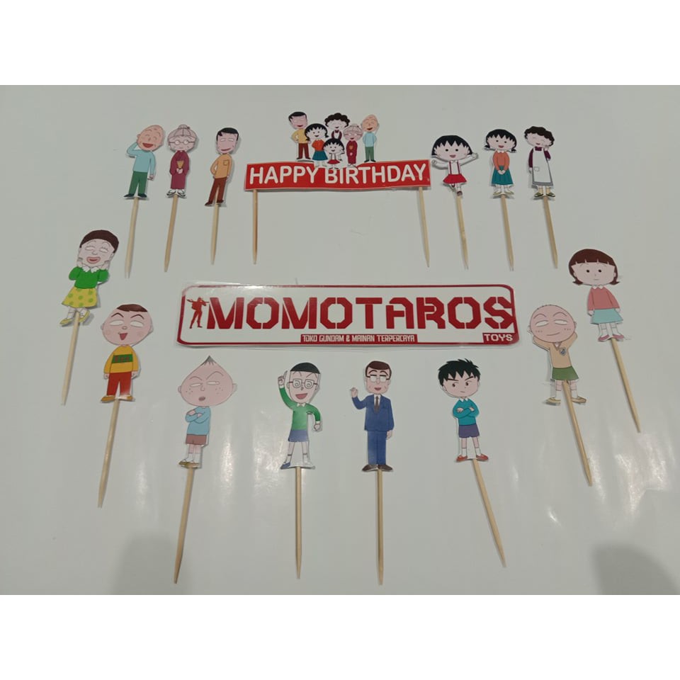 Maruko chibi cake Topper set | Shopee Singapore