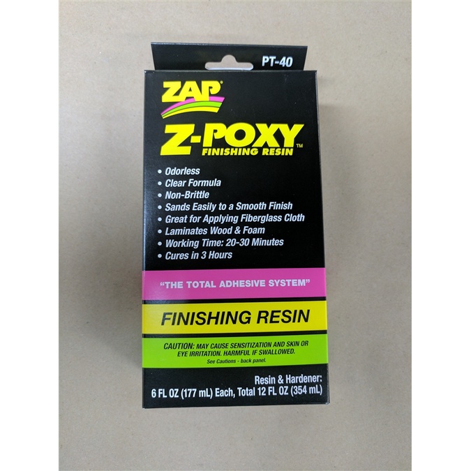 PACER ZAP ZPOXY Finishing Resin 12 oz PT40 Shopee Singapore