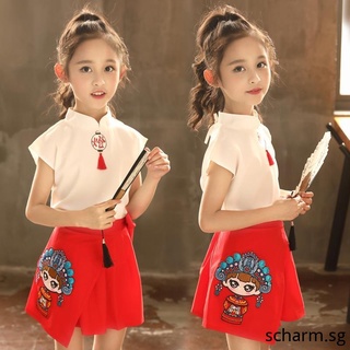 summer teenage girls clothes set 6 8 10 12 14 15 Short sleeved  cardigan+pleated skirt 2pcs girl skirt set kids clothing outfit - AliExpress