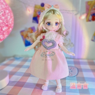 28cm Anime Doll Full Set 1/6 Bd Comic Doll with Clothes Girls Diy Dress Up  Toy Gifts