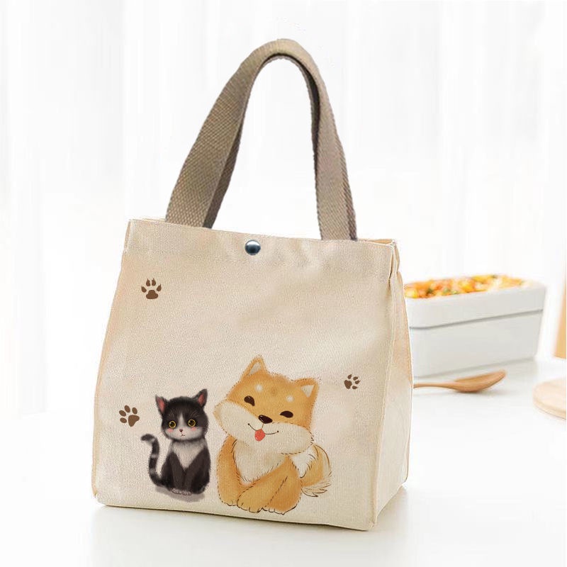 Hand Carry Lunch Bag Handbag Female Office Worker Lunch Box Bag Student