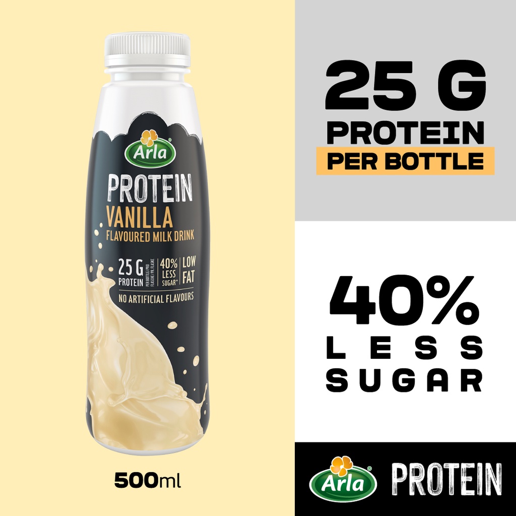 Arla Protein Vanilla Flavoured Milk Drink 482ml Shopee Singapore