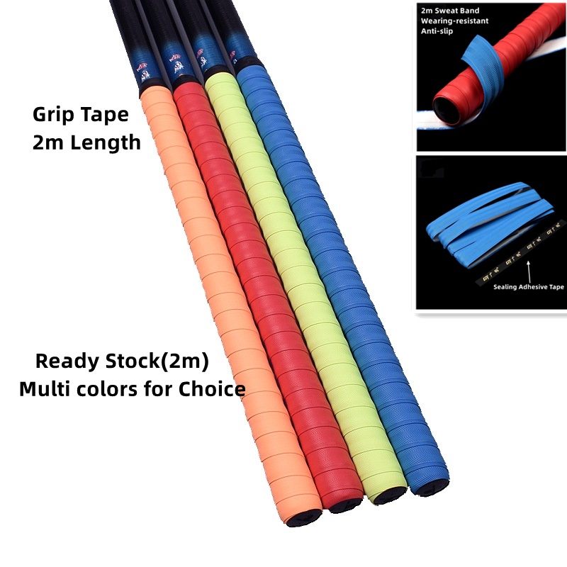 (Ready Stock) 2m AntiSlip Racket Grip Badminton Handle Tape Baseball