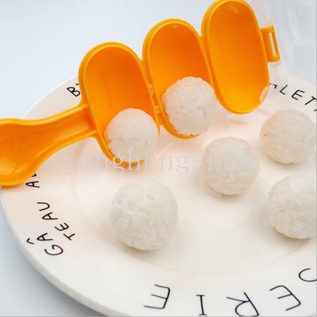 DIY Round Rice Ball Maker Onigiri Sushi Mold with Spoon Bento Mould ...