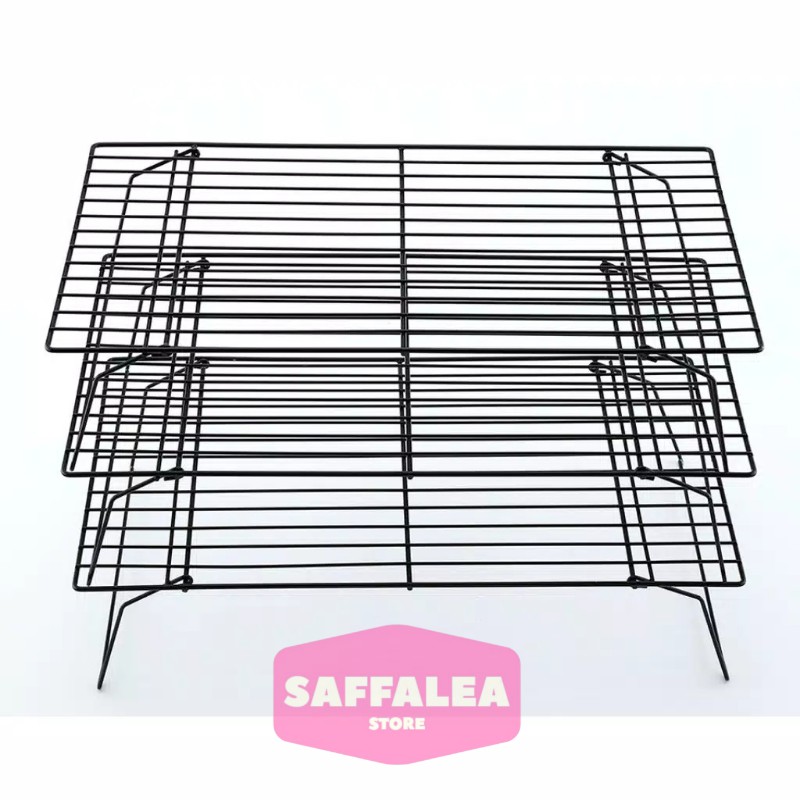 3 TIER BREAD COOLER CAKE RACK / COOLING RACK 3 TIER STAINLESS STEEL ...