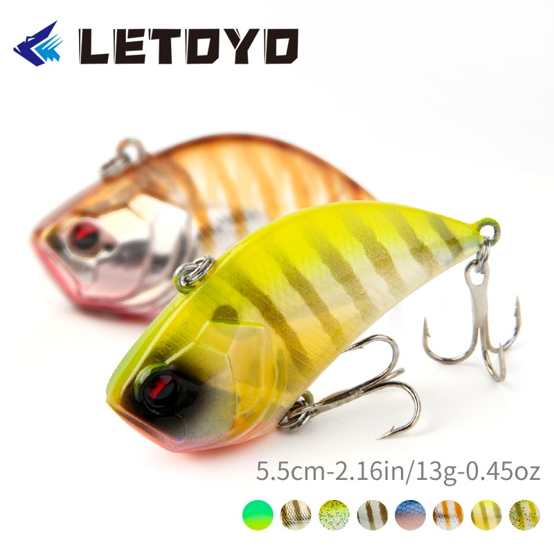 LETOYO 2021 VIB Artificial Hard Baits Sinking Vibration Fishing Lure  Lipless Wobblers For Pike Fishing Tackle Goods Japan New