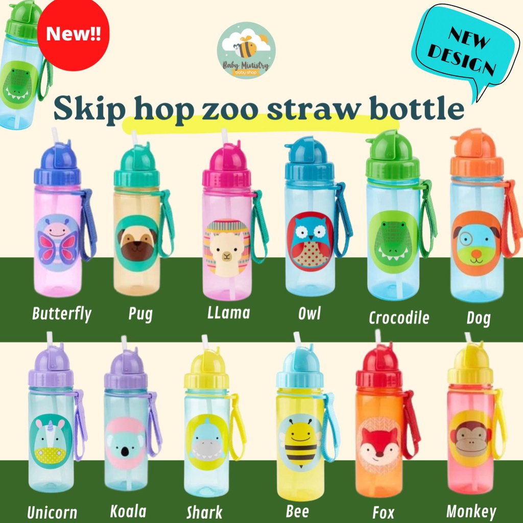 Skip Hop Zoo Straw Bottle - Fox