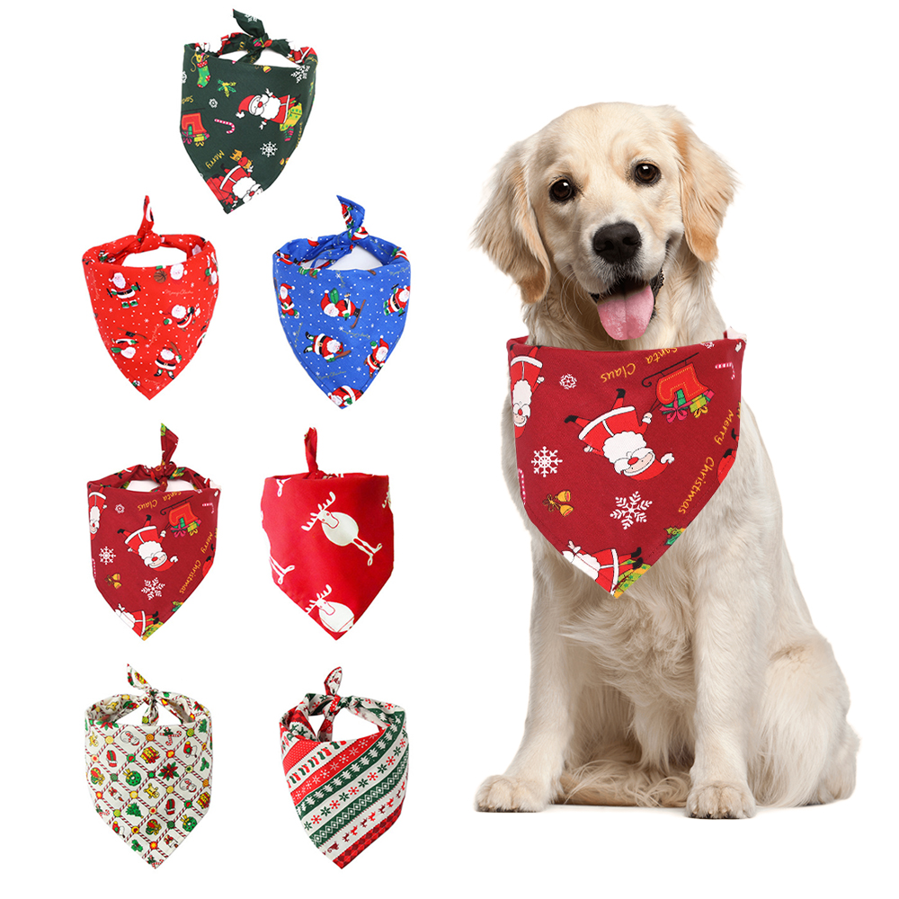 Chinese new year Dog Scarf Bandana Bibs Scarfs For Pet Cat Costume