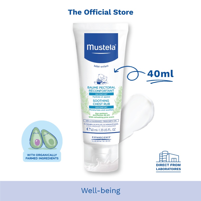 Mustela Soothing Chest Rub 40ml (exp 03/2026) Shopee Singapore