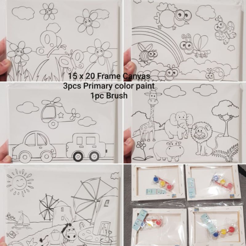 Mini Canvas Painting Board with | Shopee Singapore