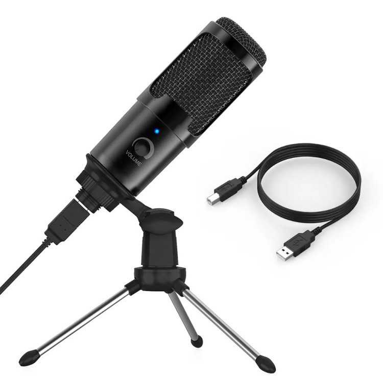 Usb Condenser Microphone with Stand - UD- TaffSTUDIO 7RSK6UBK | Shopee ...