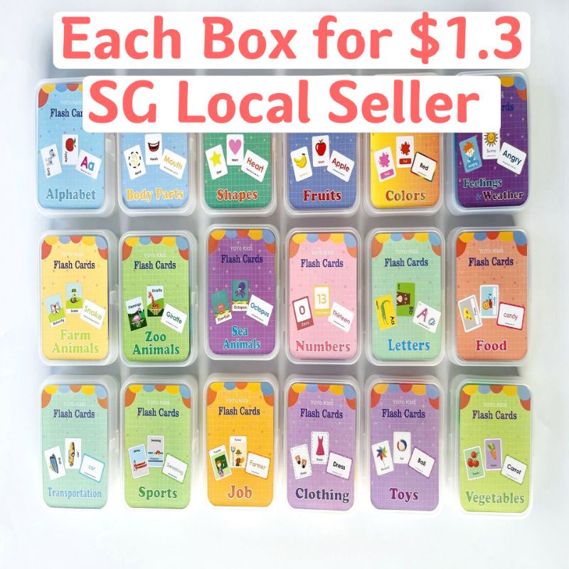 English Flash Cards Goodie Bag Birthday Gifts