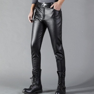 Men Sexy Tight Pencil Pants, PU Shiny Faux Leather Tight Trousers, Punk  Glossy Stage Pencil Pants Black at  Men's Clothing store