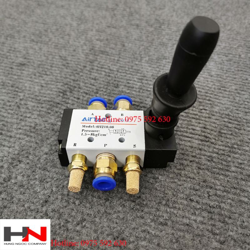 Pneumatic cylinder trigger valve set 4H-02 with complete pipe ...