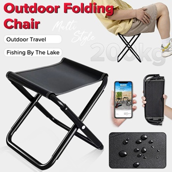Foldable Stool Field Chair Small Folding Portable Outdoor Chair Camping ...