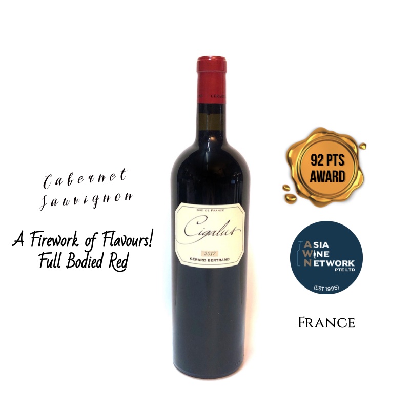 🏅Red Wine Gerard Bertrand Cigalus Rouge 2021/22, France, 15.0