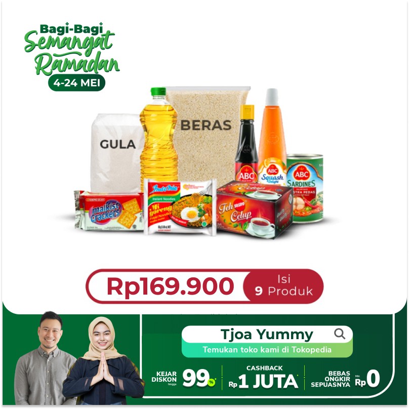 Sentosa Food Package Rice Sugar Oil Egg Tea Soy Sauce Donasi | Shopee ...