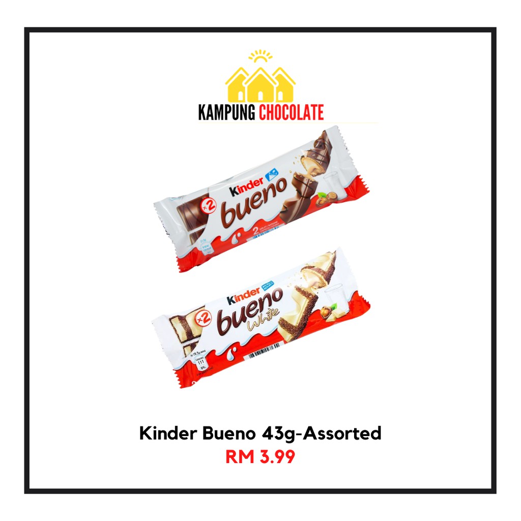 Chocolate Kinder Bueno Milk Chocolate Covered Wafer With Smooth Milky ...