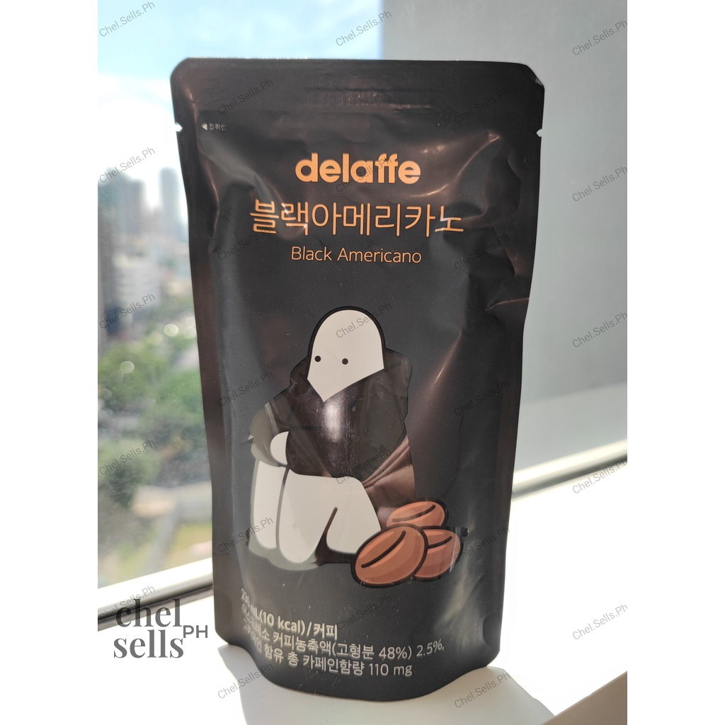 Delaffe Korean Coffee Pouch Black Americano 230ml To Drink Iced