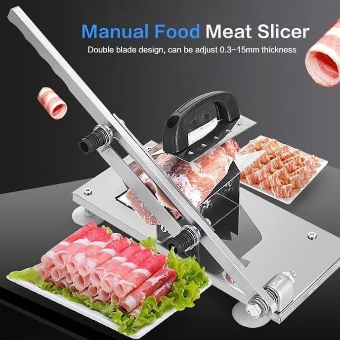 Manual Food Meat Slicer Stainless Yoshinoya Shabu Meat Cutting Shopee