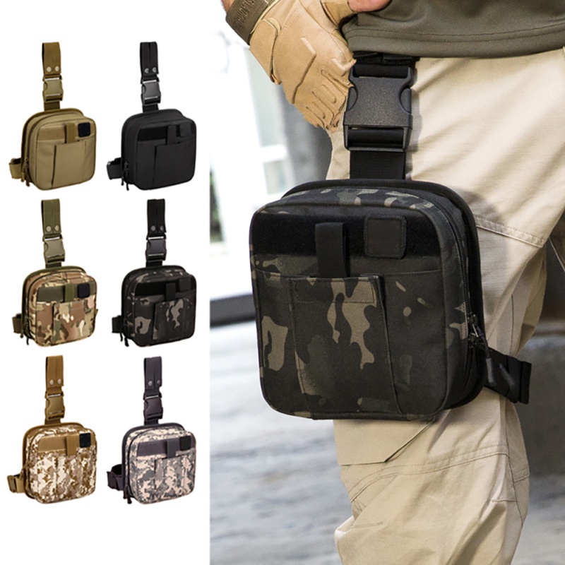 Tactical Drop Leg Bags Camouflage Fanny Thigh Pack Hunting Bag Waist ...