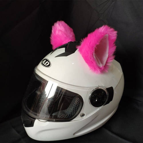 Anya Car Store】 Cat Ears Helmet Decorations Motorcycle Electric