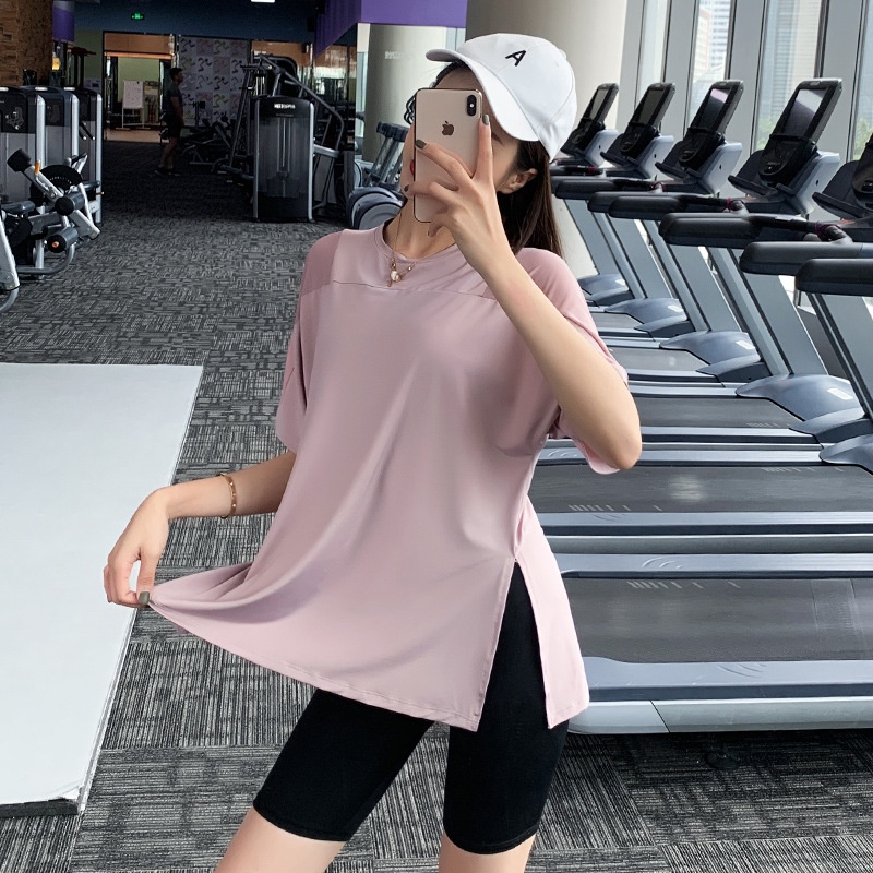 Loose Mesh Quick-Drying Clothes Running Blouse Plus Size Fitness Top