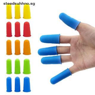 16PCS Silicone Thimble Finger Pads Assorted Colors Finger