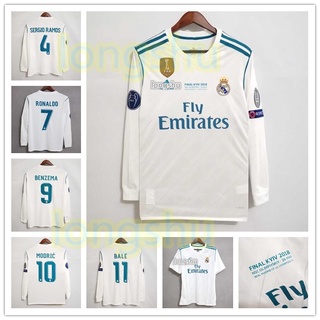 RONALDO # 7 RM Home UCL FINAL KYIV 2018 Retro Jersey 2017/18